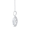 Thumbnail Image 3 of Diamond Necklace 1/2 ct tw Round-Cut 10K White Gold 18"