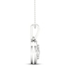 Thumbnail Image 3 of Multi-Diamond Necklace 1/2 ct tw Round-Cut 10K White Gold 18"
