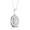 Thumbnail Image 2 of Multi-Diamond Necklace 1 ct tw Round-Cut 10K White Gold 18&quot;