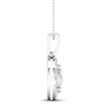 Thumbnail Image 2 of Multi-Diamond Necklace 1 ct tw Round-Cut 10K White Gold 18"