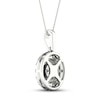 Thumbnail Image 3 of Multi-Diamond Necklace 1 ct tw Round-Cut 10K White Gold 18"