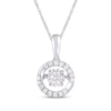 Thumbnail Image 0 of Unstoppable Love Diamond Necklace 1/6 ct tw Round-Cut Sterling Silver 19"
