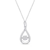 Thumbnail Image 0 of Unstoppable Love Diamond Necklace 1/10 ct tw Round-Cut Sterling Silver 19"