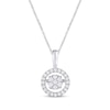 Thumbnail Image 1 of Unstoppable Love Diamond Necklace 1/3 ct tw Round-Cut 10K White Gold 19"