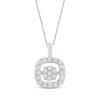 Thumbnail Image 1 of Unstoppable Love Diamond Necklace 1/3 ct tw Round-Cut 10K White Gold 19"