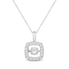 Thumbnail Image 1 of Unstoppable Love Diamond Necklace 5/8 ct tw Round-Cut 10K White Gold 19"