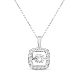 Unstoppable Love Diamond Necklace 5/8 ct tw Round-Cut 10K White Gold 19&quot;