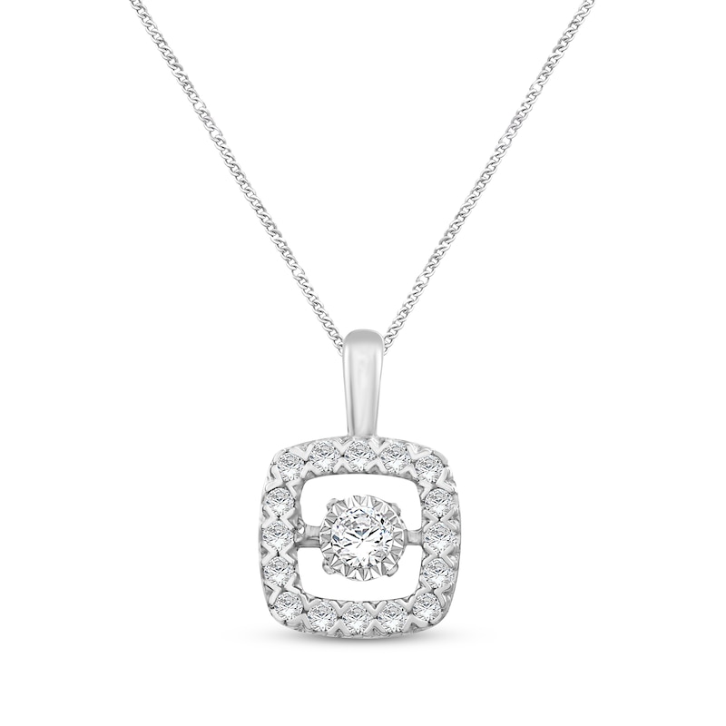 Unstoppable Love Diamond Necklace 5/8 ct tw Round-Cut 10K White Gold 19"