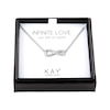 Thumbnail Image 1 of Infinity Necklace with Diamonds Sterling Silver