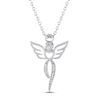 Thumbnail Image 1 of Angel Necklace with Diamonds Sterling Silver