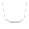Thumbnail Image 1 of Diamond Necklace 1/2 ct tw Round-Cut 14K Yellow Gold 17"