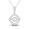 Thumbnail Image 0 of Unstoppable Love Diamond Necklace 1/4 ct tw Round-cut Sterling Silver 19"
