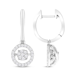 Unstoppable Love Diamond Earrings 3/8 ct tw Round-cut 10K White Gold