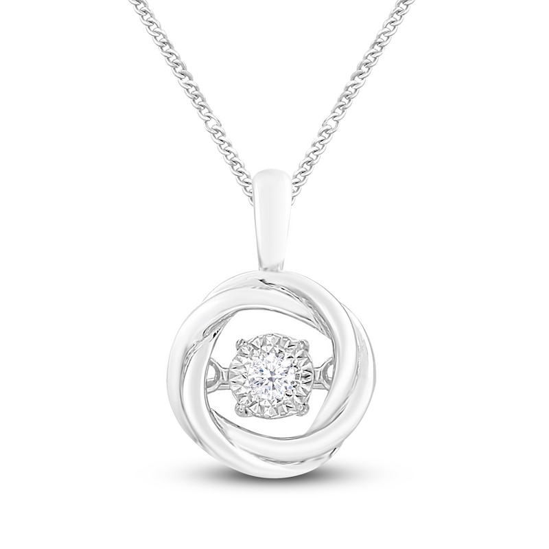 Unstoppable Love Diamond Necklace Sterling Silver 19"