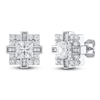 Thumbnail Image 1 of Men's KAY Lab-Grown Diamonds Square-Cut Stud Earrings 2 ct tw 14K White Gold