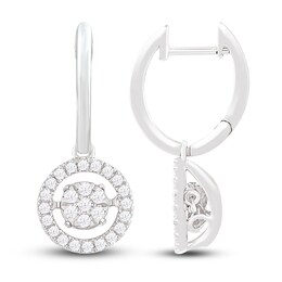 Unstoppable Love Diamond Earrings 1/2 ct tw Round-cut 10K White Gold