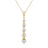 Thumbnail Image 0 of XO from KAY Diamond Necklace 1/10 ct tw Round-cut 10K Yellow Gold 18"