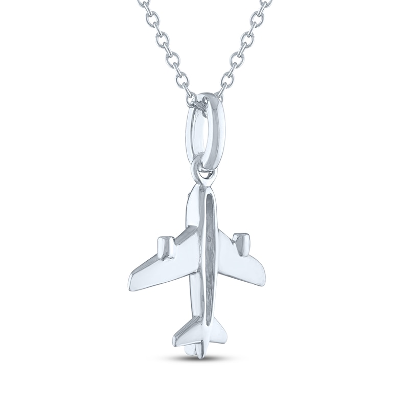 Tiny Airplane Necklace Gold / Silver Jet Plane Aeroplane