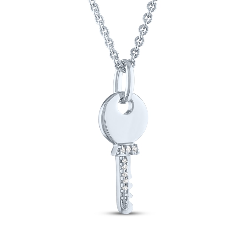 Sterling Silver Key Pendant