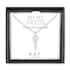 Thumbnail Image 3 of Diamond Key Necklace Sterling Silver 18"