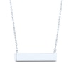 Thumbnail Image 3 of Diamond Heart Bar Necklace Sterling Silver 16.75"