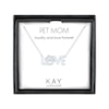 Thumbnail Image 1 of Diamond Love Paw Necklace Sterling Silver 17.25"