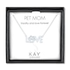 Thumbnail Image 3 of Diamond Love Paw Necklace Sterling Silver 17.25"