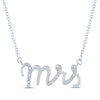 Thumbnail Image 2 of Diamond Mrs Necklace Sterling Silver 17.25"