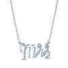 Thumbnail Image 3 of Diamond Mrs Necklace Sterling Silver 17.25"