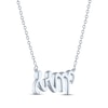 Thumbnail Image 4 of Diamond Mrs Necklace Sterling Silver 17.25"
