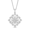 Thumbnail Image 1 of Diamond Necklace 1/3 ct tw Round-cut Sterling Silver 18"