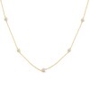 Thumbnail Image 0 of Diamond Necklace 1/4 ct tw Round-cut 10K Yellow Gold 18"