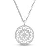 Thumbnail Image 1 of Diamond Openwork Necklace 1/2 ct tw Round-cut Sterling Silver 18"