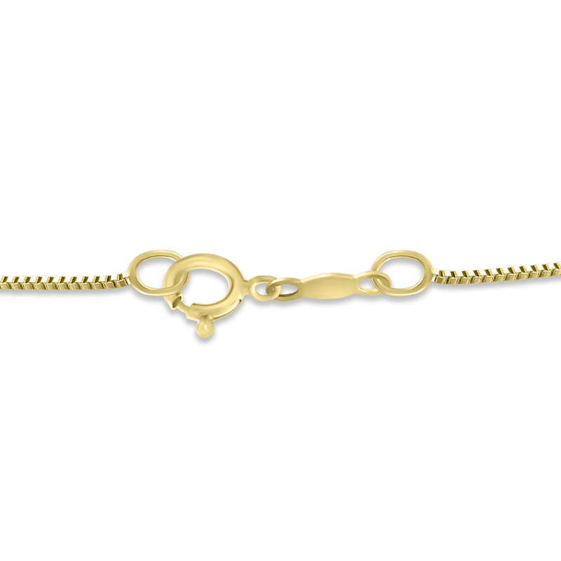 Main Image 5 of Diamond Nurse Heart Necklace 1/6 ct tw Round-cut 10K Yellow Gold 18"