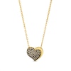 Thumbnail Image 1 of Godiva x Le Vian Diamond Heart Necklace 3/8 ct tw 14K Honey Gold 19"