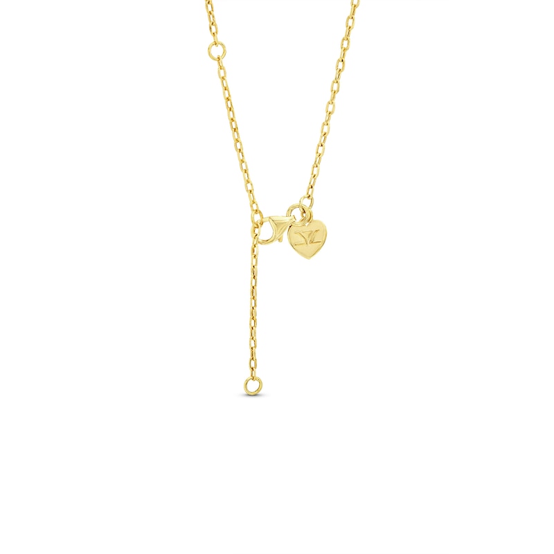 Main Image 2 of Godiva x Le Vian Diamond Heart Necklace 3/8 ct tw 14K Honey Gold 19"