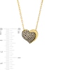 Thumbnail Image 3 of Godiva x Le Vian Diamond Heart Necklace 3/8 ct tw 14K Honey Gold 19"