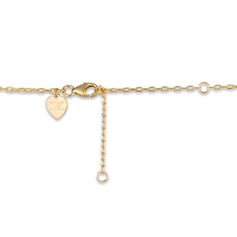 Main Image 4 of Godiva x Le Vian Diamond Heart Necklace 3/8 ct tw 14K Honey Gold 19"
