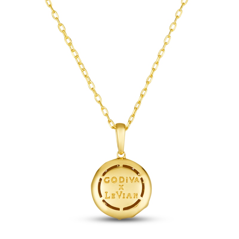 Main Image 3 of Godiva x Le Vian Diamond Necklace 1/2 ct tw 14K Honey Gold 19"