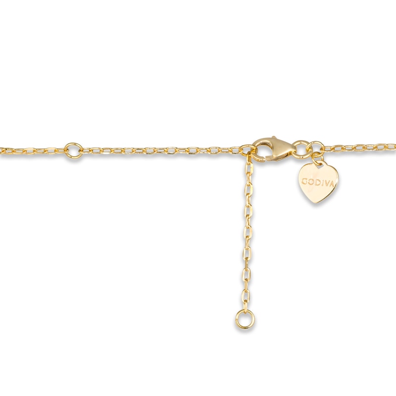 Main Image 5 of Godiva x Le Vian Diamond Necklace 1/2 ct tw 14K Honey Gold 19"