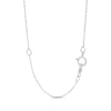 Thumbnail Image 2 of Love Entwined Diamond Necklace 1 ct tw Round-cut 10K White Gold 18"