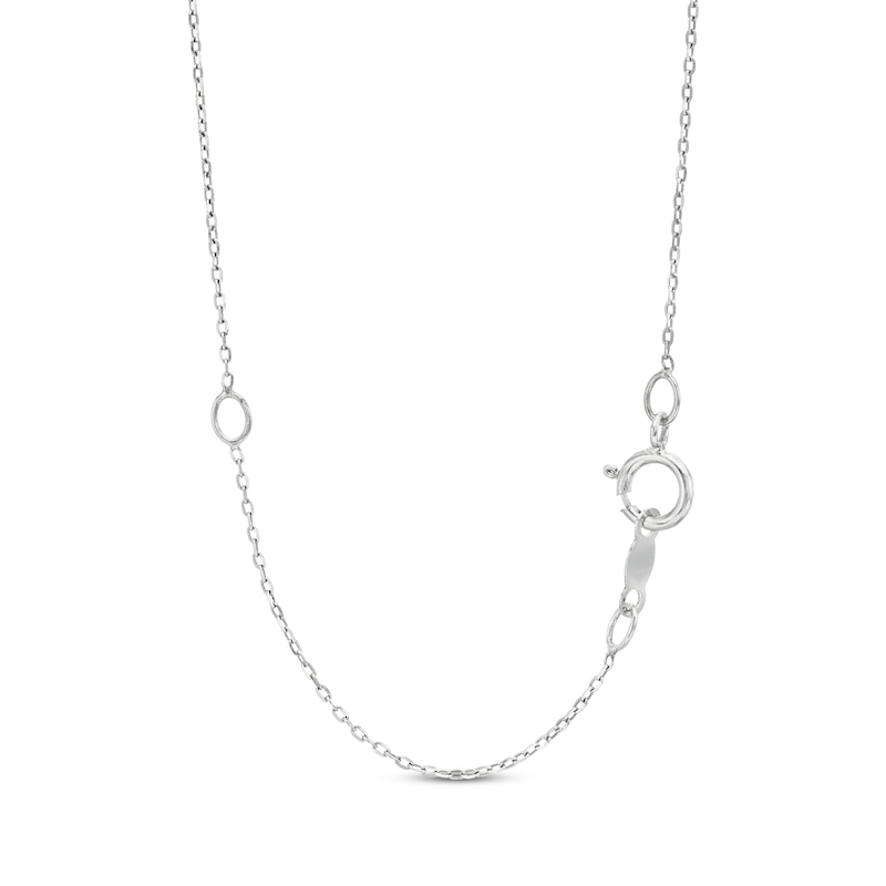 Love Entwined Diamond Necklace 1 ct tw Round-cut 10K White Gold 18"