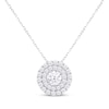 Thumbnail Image 0 of Lab-Created Diamonds by KAY Necklace 1 ct tw Round-cut 14K White Gold 18"