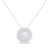 Thumbnail Image 1 of KAY Lab-Grown Diamonds Necklace 1 ct tw Round-cut 14K White Gold 18"