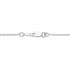 Thumbnail Image 3 of Love Entwined Diamond Necklace 1/2 ct tw Round-cut 10K White Gold 18"