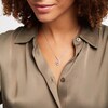 Thumbnail Image 4 of Love Entwined Diamond Necklace 1/2 ct tw Round-cut 10K White Gold 18"