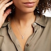 Thumbnail Image 4 of Love Entwined Diamond Necklace 1/5 ct tw Round-cut Sterling Silver 18"