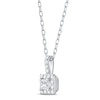 Thumbnail Image 2 of Diamond Necklace 1/4 ct tw Princess & Round-cut 10K White Gold 18"