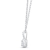 Thumbnail Image 3 of Diamond Necklace 1/4 ct tw Princess & Round-cut 10K White Gold 18"