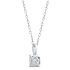 Thumbnail Image 4 of Diamond Necklace 1/4 ct tw Princess & Round-cut 10K White Gold 18"